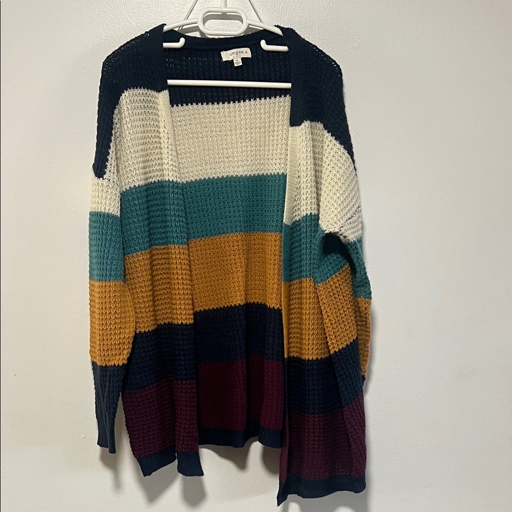 Universal Thread Multicolor Striped Cardigan